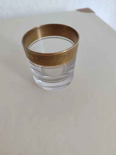 Eisch Schnapsglas Elegant Glas Transparent Gold 5.5cm Mundgeblasen