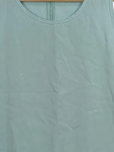 Better Rich Damen Top Ärmellos Häkeln Baumwolle Freizeit Türkis S/36