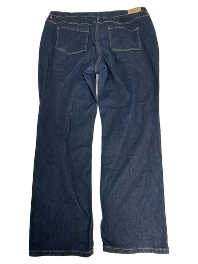 Ulla Popken Damen Jeans Mandy Straight Leg Gr. 50 Dunkelblau Stretch