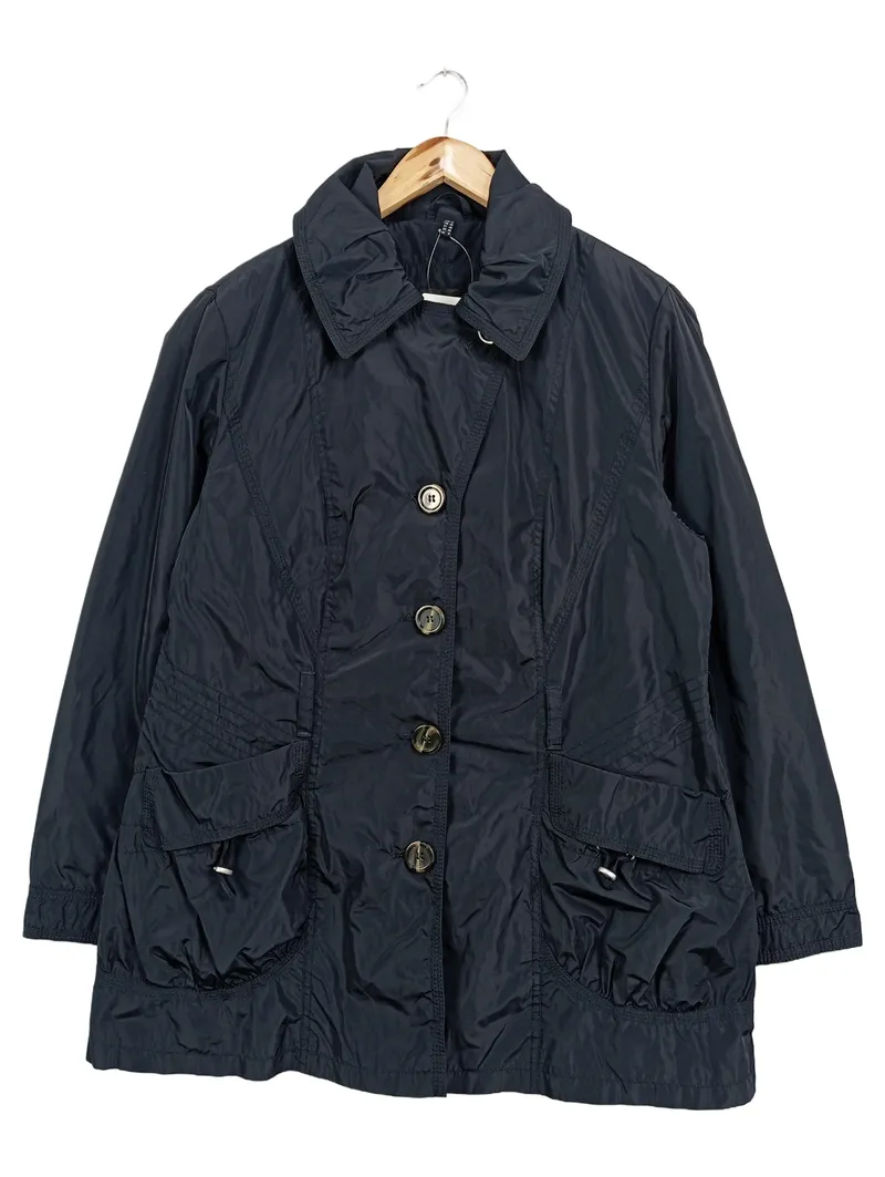 BARBARA LEBEK Damen Leichte Jacke Blau Gr. 42/XL Klassisch Elegant 1