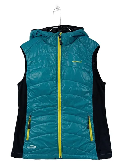 Moorhead Damen Steppweste Primaloft Kapuze Gr. 38/M Petrol Outdoor