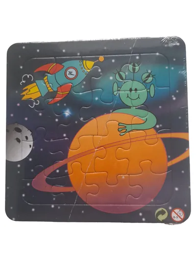 LG-IMPORTS Steckpuzzle Weltall Alien Rakete Planet 20 Teile