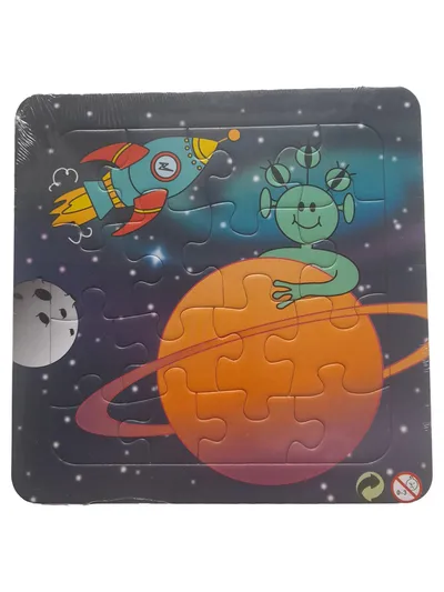 LG-IMPORTS Steckpuzzle Weltall 12 Teile Kinder ab 3 J. Rakete Alien Planeten