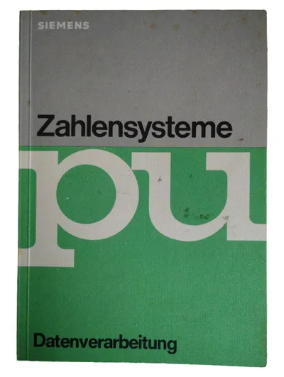 Siemens IT Programmierbuch Zahlensysteme Datenverarbeitung Hardcover Deutsch