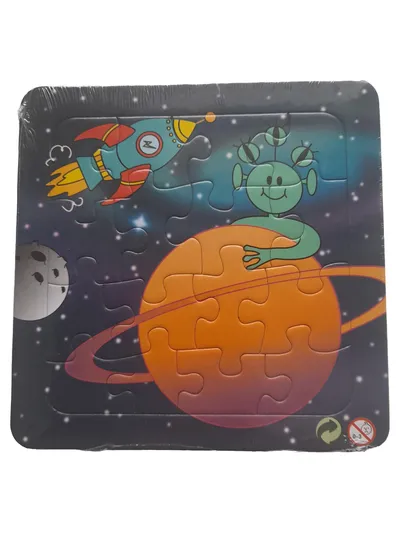 LG-IMPORTS Steckpuzzle Weltall 20 Teile Kinder Alien Rakete Lernspiel