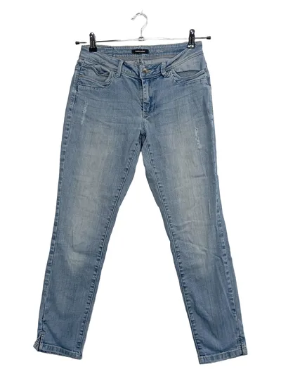 MORE & MORE Damen Mom Jeans Hazel Gr. 36/S Hellblau Baumwolle