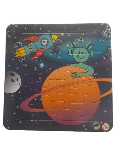 LG-Imports Weltraum Puzzle Kinder Rakete Alien Planet 16 Teile NEU