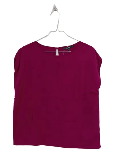 Someday Damen Bluse Gr. 38/M Pink Viskose Kurzarm Casual