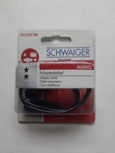 Schwaiger Audio Adapterkabel Schwarz TFS 2102 HQ