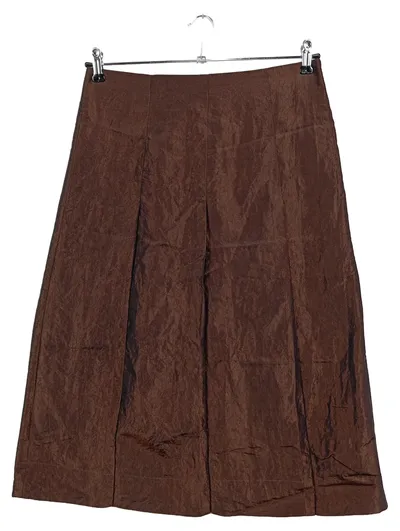 WINDSOR Faltenrock Damen 38/M Braun Elegant Klassisch Midirock