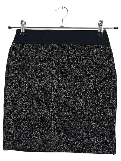 REISS Minirock Damen 36/S Schwarz Elegant Klassisch Strukturmuster