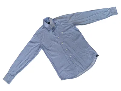 Culture Herren Freizeithemd Blau Gestreift Gr. 48/M Langarm Casual