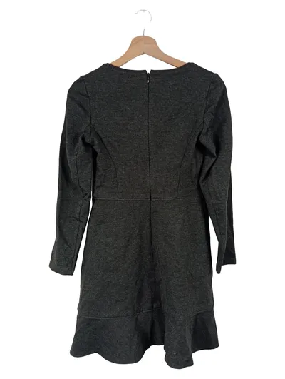COMPTOIR DES COTONNIERS Damen festliches Kleid Gr. 34/XS Grau Elegant Rüsche