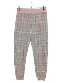 HUNKEMÖLLER Schlafanzug Hose Damen 38/M Rosa Kariert Casual Polyester 1