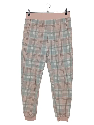 HUNKEMÖLLER Schlafanzug Hose Damen 38/M Rosa Kariert Casual Polyester