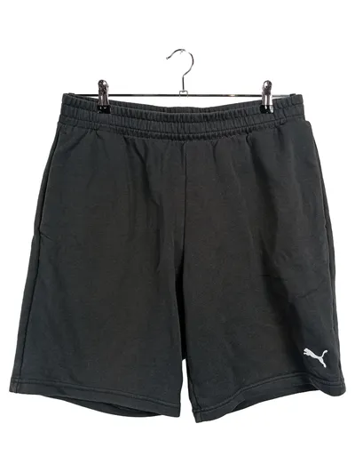 Puma Herren Shorts Sweatshorts Kurze Hose Sport Gr. XL Grau Baumwolle Logo