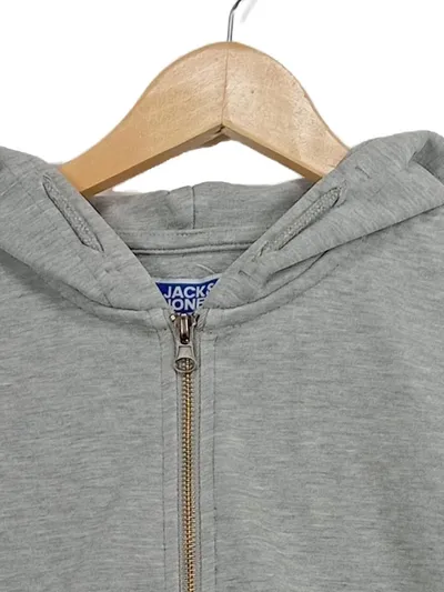 Jack & Jones Jungen Sweatjacke Hoodie Kapuzenjacke Grau Gr. 164 Reißverschluss