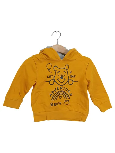 Disney Baby Kapuzenpullover Gr. 74 Gelb Winnie Puuh Hoodie Kinder