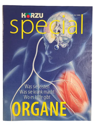 Hörzu Special Organe Zeitschrift Medizin Gesundheit Organe Nr. 9 Heft 36 1999
