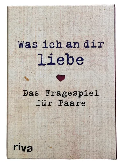 Riva Was ich an dir liebe Fragespiel für Paare 64 Fragen Kennenlernspiel