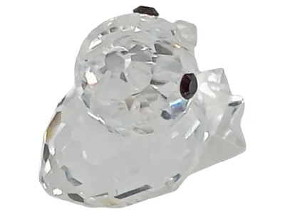 SWAROVSKI Dekofigur Vogel Transparent Glas Elegant Kristall Figur 2 cm