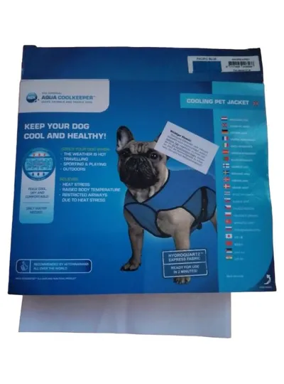 Aqua Coolkeeper Kühlweste Hund Kühlmantel Pacific Blue Hundemantel