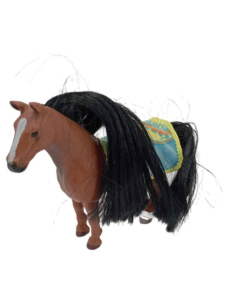 SCHLEICH Spielfigur Pferd mit Decke Braun 12 cm Kinder Spielzeug Figur 1