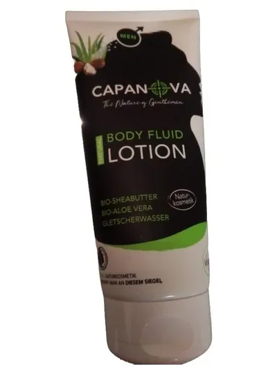 CAPANOVA Body Fluid Lotion Herren 200ml Naturkosmetik Aloe Vera Sheabutter
