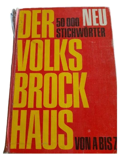 Brockhaus Volkslexikon Deutsch Hardcover Nachschlagewerk A-Z