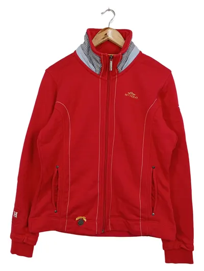 HV POLO Damen Sweatjacke Gr. 42/XL Rot Preppy Sportlich Reißverschluss
