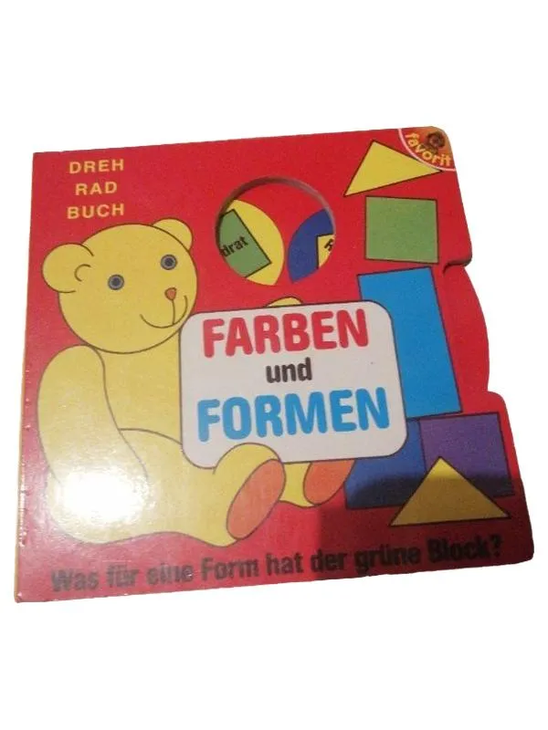 Favorit Activity Buch Farben und Formen Dreh-Rad-Buch Kinder Lernbuch Bär 1