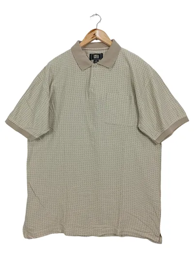 GLOBETROTTER Herren Poloshirt Gr. 56/3XL Beige Casual Basic