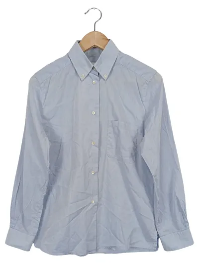 OTTO KERN Business Hemd Herren Blau Gr. 46/S Klassisches Langarm Hemd