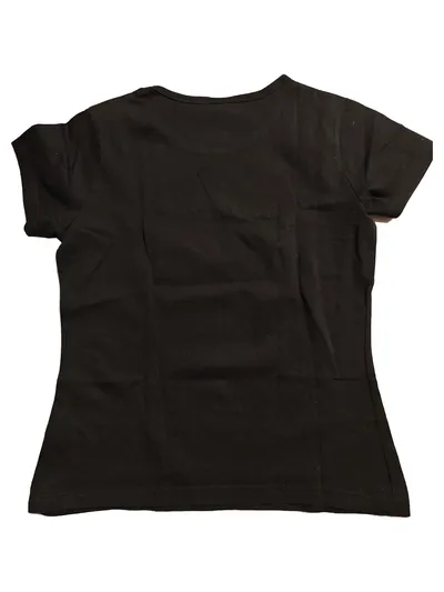 CRASH ONE Mädchen T-Shirt Gr. 158/164 Schwarz Herz Glitzer Print
