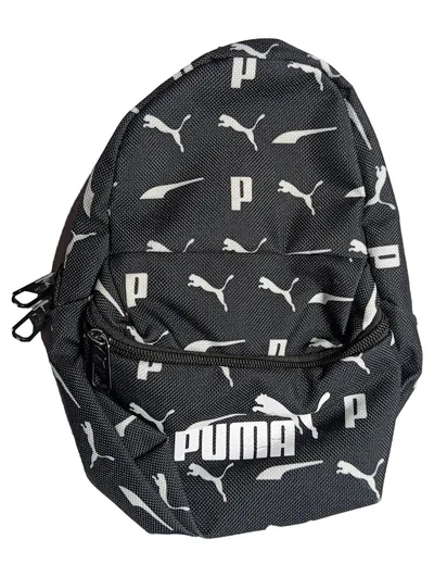 Puma Bauchtasche Mini Rucksack Form Gürteltasche Schwarz Logo Print Klein Sport