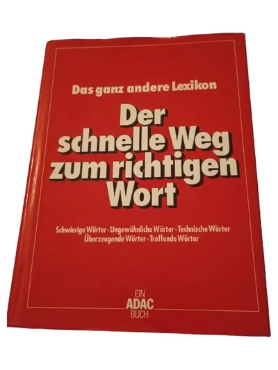 ADAC Thesaurus Wörterbuch Deutsch Hardcover Lexikon für schwierige Wörter