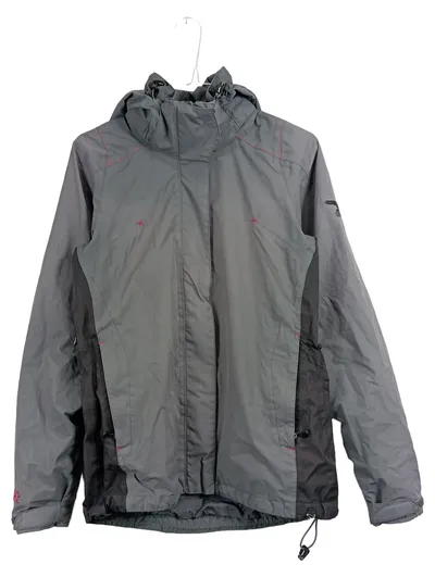 SALEWA Damen Outdoorjacke Funktionsjacke Gr. 36/S Grau Kapuze