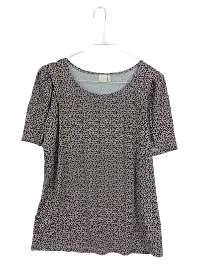Nümph T-Shirt Damen Gr. 38 M Viskose Tierdruck Kurzarm Freizeit Casual