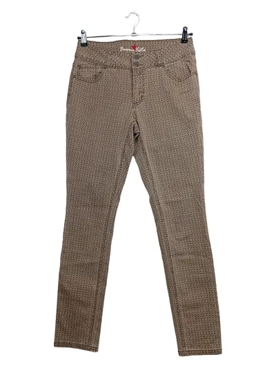 Buena Vista Damen Jeans Slim Fit Braun Geometrisch W31/L33 Gr. 40