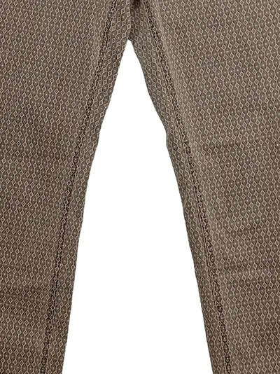 Buena Vista Damen Jeans Slim Fit Braun Geometrisch W31/L33 Gr. 40