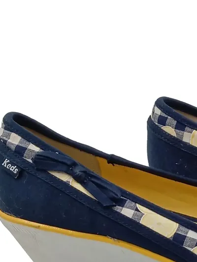 Keds Ballerinas Damen Kariert Textil Slip-On Blau Gr. 38