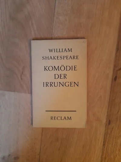 William Shakespeare Komödie der Irrungen Reclam Taschenbuch Literatur Klassiker