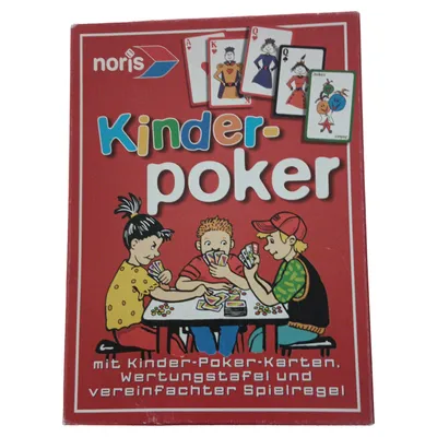 Noris Kinder-Poker Kartenspiel ab 6 Jahre Familienspiel Kinder Spielkarten