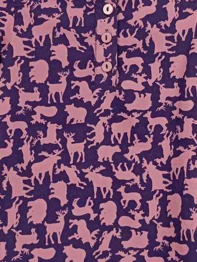 if it WeRe me Kinder Freizeitkleid Gr. 92 Lila Tiermuster Langarm Polyester