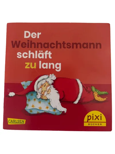 Carlsen "Der Weihnachtsmann schläft zu lang" Weihnachtsbuch Hardcover Deutsch