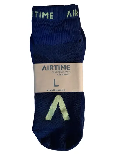 AIRTIME Herren Socken Gr. L (EU 42) Blau Casual Trampolinpark Strümpfe