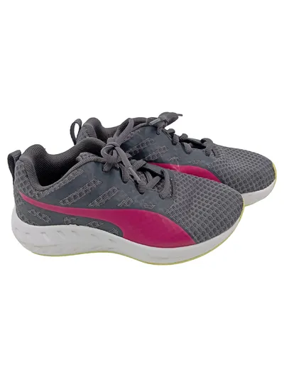 PUMA Sportschuhe Kinder Gr. 29 Grau Pink Laufschuhe Turnschuhe