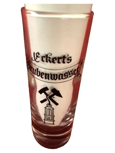Eckert's Schnapsglas Grubenwasser Transparent 40ml Bergbau Glas 11cm