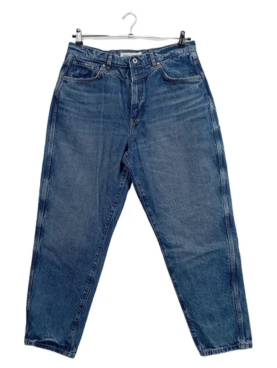 Pepe Jeans Damen Wide Fit Jeans Wiser Wash Blau Gr. 34 W34 Baumwolle