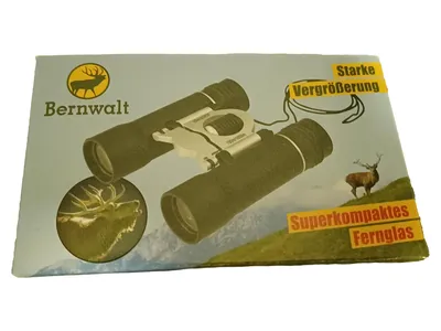 BERNWALT Fernglas 10x25 DCF Superkompakt Starke Vergrößerung Grün